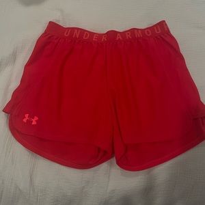 Under Armour red shorts